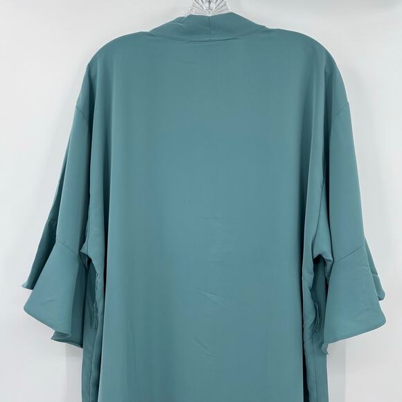 Birdy Grey Kenny Ruffle Sea Glass Robe Ruffle Missing Belt Womens Size M/L - Picture 9 of 10